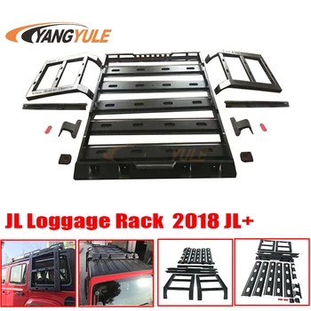 

SET NEW Off Road Series Roof Rack Cargo with Extension Top Luggage Holder Carrier for jeep wrangler JL 2018+