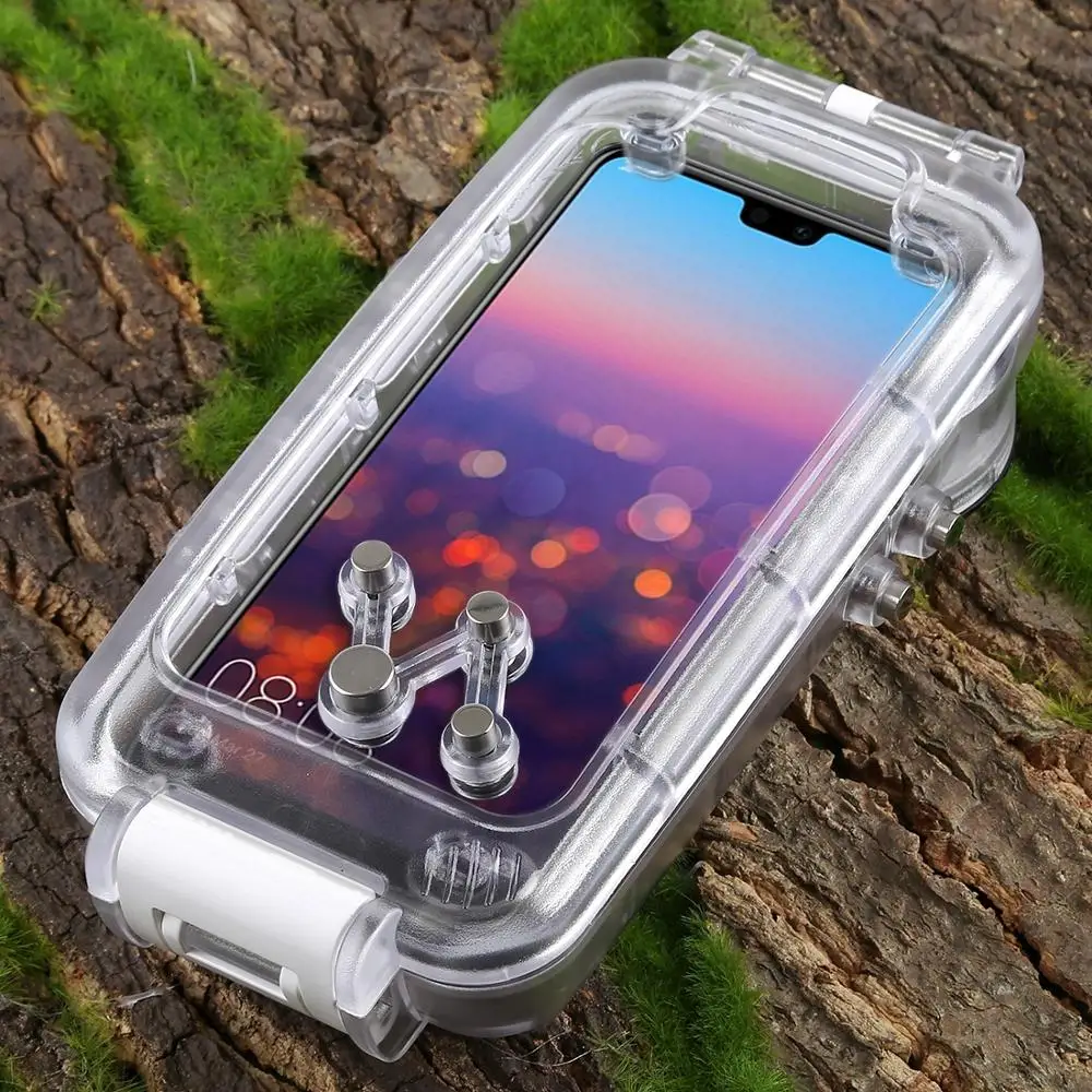 40 м/130 футов водонепроницаемый корпус для дайвинга фото видео для iPhone 7 8 7P 8P XR XS MAX huawei P20 P20 Pro Galaxy S9 s9+ Подводное покрытие