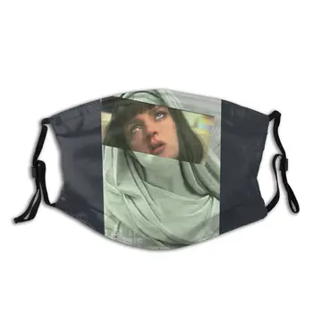 

Vaporwave Aesthetic Pulp Fiction Non-Disposable Mouth Face Mask with Filter Dust Mask Respirator Mouth Muffle