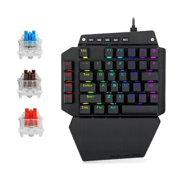 

2020 New K700 One-hand Mechanical Keyboard RGB LED Backlight Outemu Switch Macro Defines