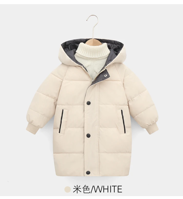 Outerwear & Coats 1 -8 Years Children 's down Padded Cotton Jackets Baby Autumn Winter Coat Boys Girls Thick Mid-length Cotton-padded Clothes outdoor coats