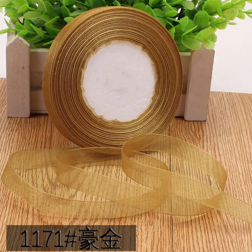 Elegant 45m Organza Satin Ribbon Roll for DIY Crafting and Gift Decoration