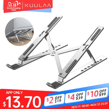 

KUULAA Laptop Holder for MacBook Air Pro Notebook Laptop Stand Bracket Foldable Aluminium Alloy Laptop Holder for PC Notebook