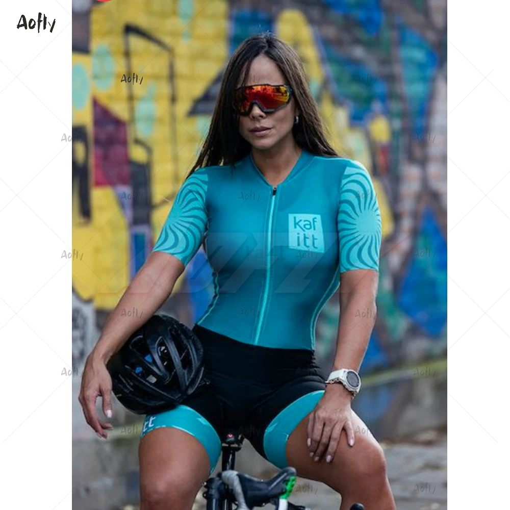 

Kafitt Cycling 2020 Summer Short Sleeve Little Monkey Female Cycling Jumpsuit Man Bike Clothing Triathlon Couple Bicycle Clothes