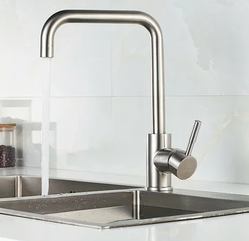 

Kitchen Faucet Sink Tap Basin Cold Hot Mixer Sprayer 360-degree Rotatable