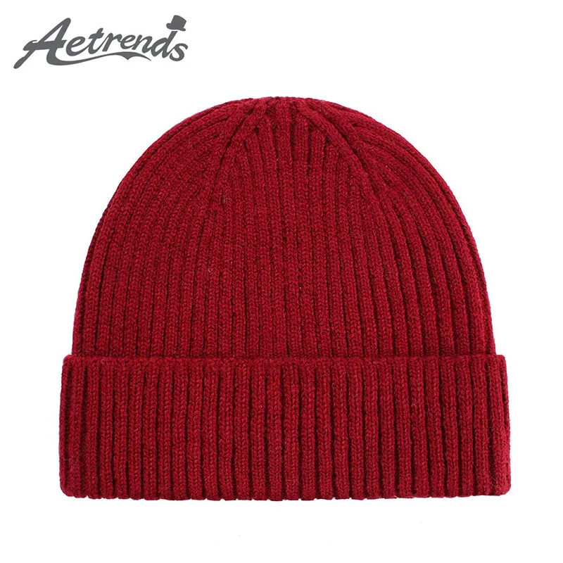 

[AETRENDS] 20 Solid Colors Winter Beanie Hats for Women Men Warm Cozy Knitted Cuffed Design Skull Cap Z-9966