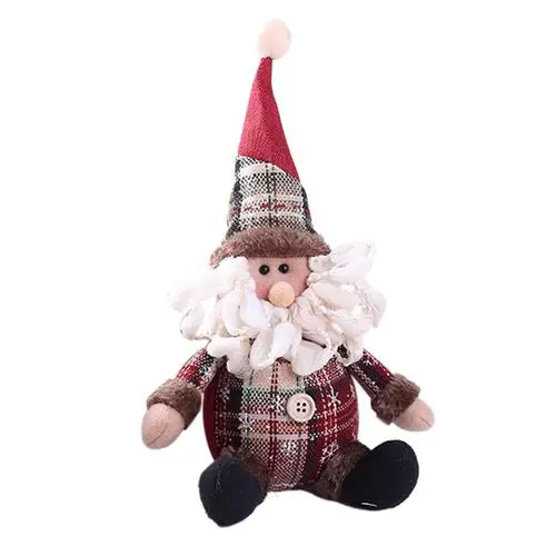 NEW 18 Styles Christmas Decorations Christmas Dolls Christmas Tree Decorations Innovative Elk Santa Snowman Decorations2019 - Цвет: G 26x13cm