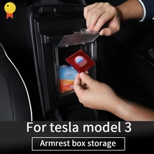 Подлокотник коробка для хранения для Tesla модель 3 аксессуары/автомобильные аксессуары модель 3 tesla три tesla модель 3 Органайзер/Аксессуары Модель 3