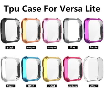 

50pcs Soft Tpu Case for Fitbit Versa1 Versa 2 versa lite Band Waterproof Watch Shell Cover Screen Protector for Fitbit Versa