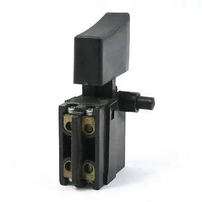 

Power Tool Push-Lock Button Trigger Switch DPST Dual Pole AC250V 6A