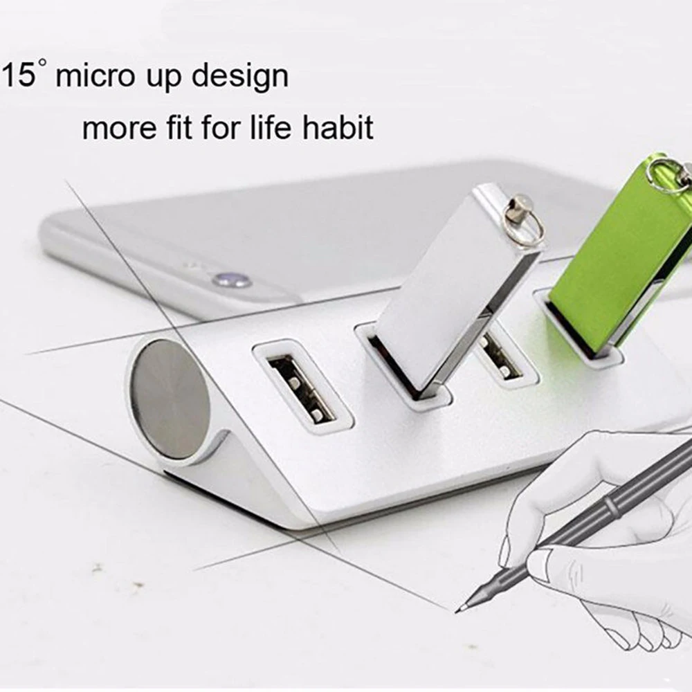 4/7 порт алюминиевый Мульти USB 3,0 USB 2,0 концентратор Высокоскоростной USB разветвитель кардридер 5 Гбит/с для ПК ноутбука Mac iMac MacBook Pro