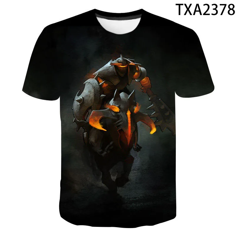 Футболка игровая Dota 2 с 3D принтом модный Повседневный хлопковый топ коротким