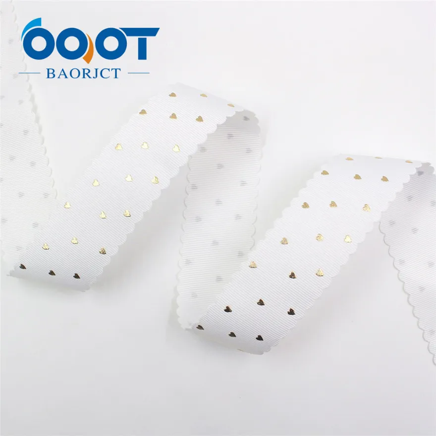 I-19729-1760 I-19729-1759, 1-1/2 ''38 мм горячее золото любовь кружево grosgrain лента, 10yrds DIY головной убор ручной работы аксессуары подарочная упаковка - Цвет: I-19729-1760