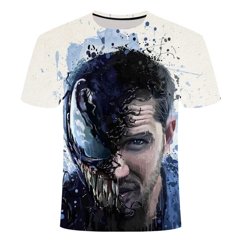 TX163 New Men/women T Shirts Venom Compression Shirt 3D Printed Summer Short Sleeve avenger sweatshirt gym hiphop large size 6XL - Цвет: TX163
