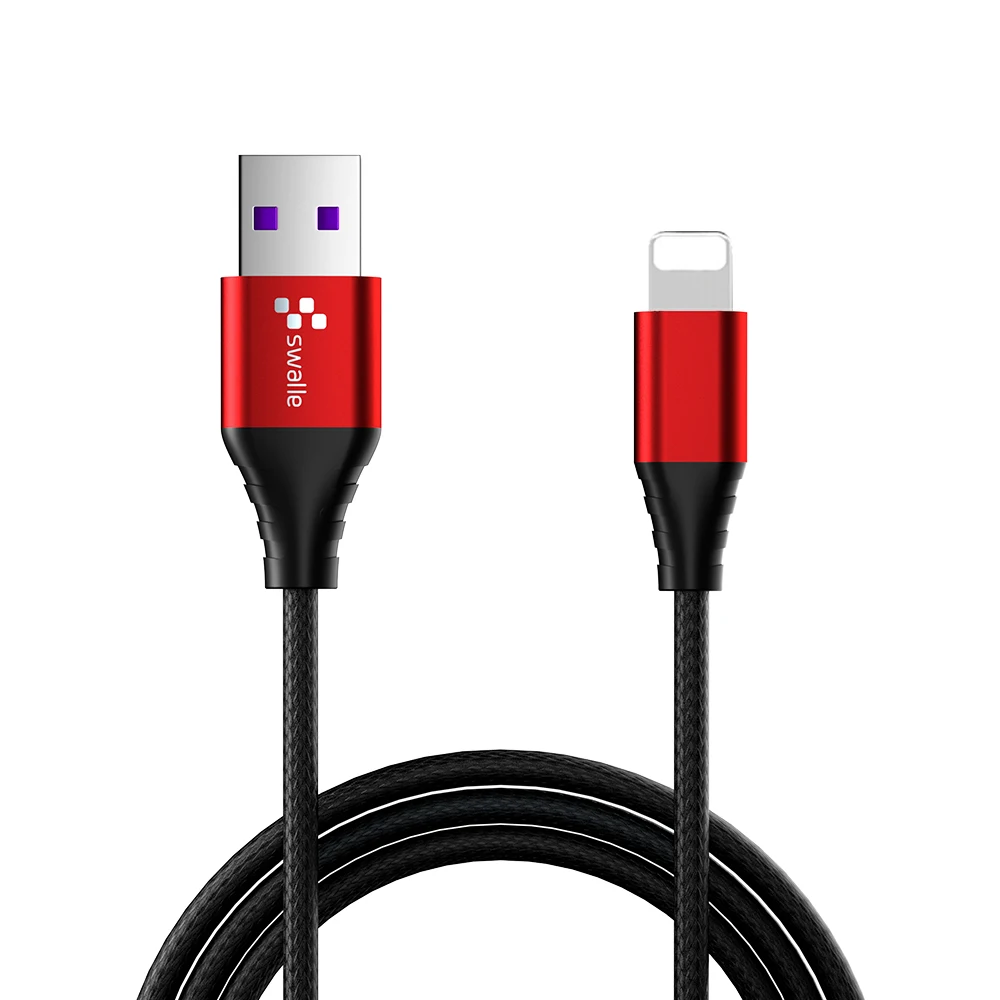 Swalle usb type-C кабель Магнитный зарядный кабель для передачи данных Быстрая зарядка Micro USB кабель для мобильного телефона кабель дата шнур - Цвет: Red for Lightning