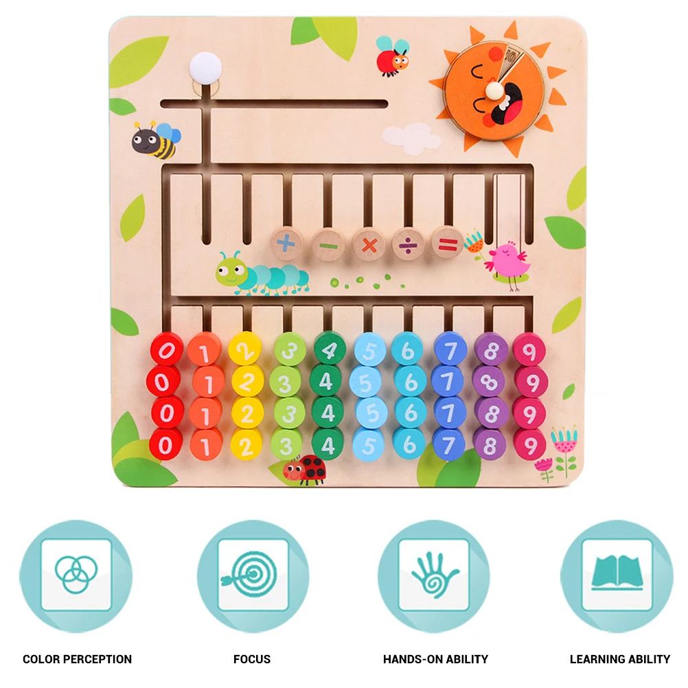 1 комплект деревянный математические игрушки для детей материалы montessori учиться считать номера ранняя математика образование для младенцев