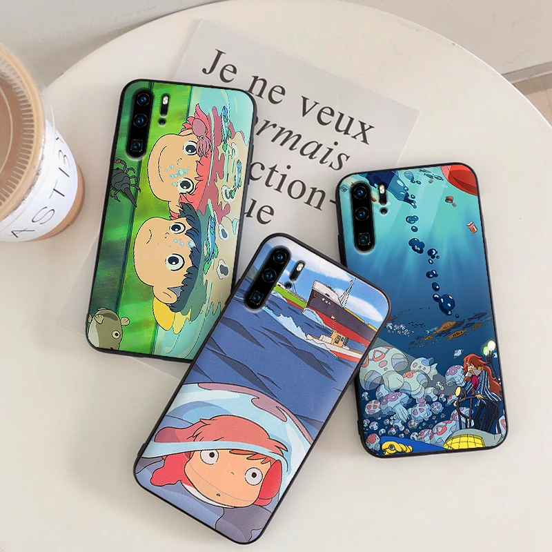 

For huawei honor 7C 5.99IN 7X 8X 8C NOTE 10 VIEW 20 7A 9X Pro 8 9 10 lite phone case Anime Ponyo on the cliff and a boy