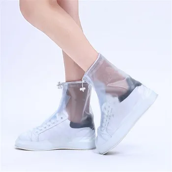 

CKAHSBI Boots Cover Platform Heels Men Women's Rain Waterproof Boots Cover Heels Reusable Thicker Non-slip Platform Shoe Cover