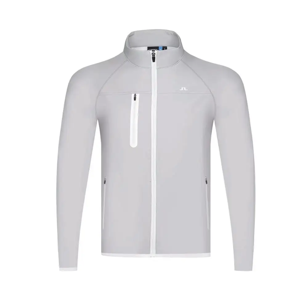 

New JL Men's Golf Jacket Clothing Outdoor Sport Zipper Coat Golf Outwear White/Gray/Black Color S-XXL Size Free Shipping