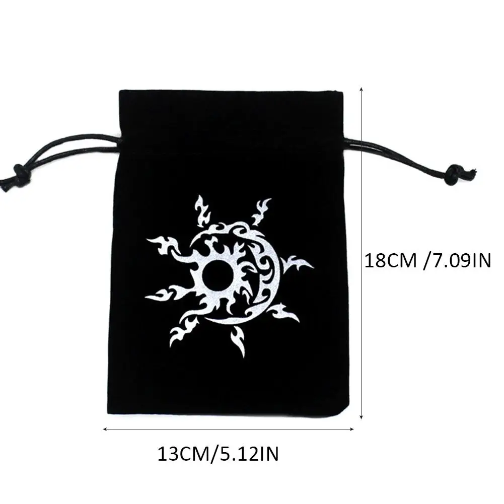 Tarot Cards Storage Bag High-grade Flannel Table Deck Board Games Cards Pouch Card Holder Container 13x18CM Game Entertainment
