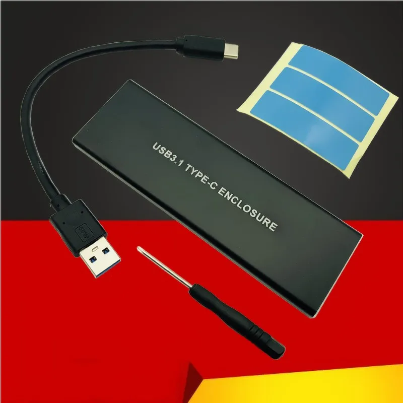 PCIE NVMe USB3.1 HDD корпус M.2 к USB 3,1 type C M ключ SSD корпус жесткого диска футляр для внешнего накопителя HDD/диск PCIE SSD чехол