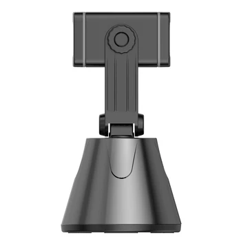 

Object Tracking Holder 360 Degree Smart Tracking Gimbal Portable Smart Shooting Gimbal Phone Holder without AA Battery Black