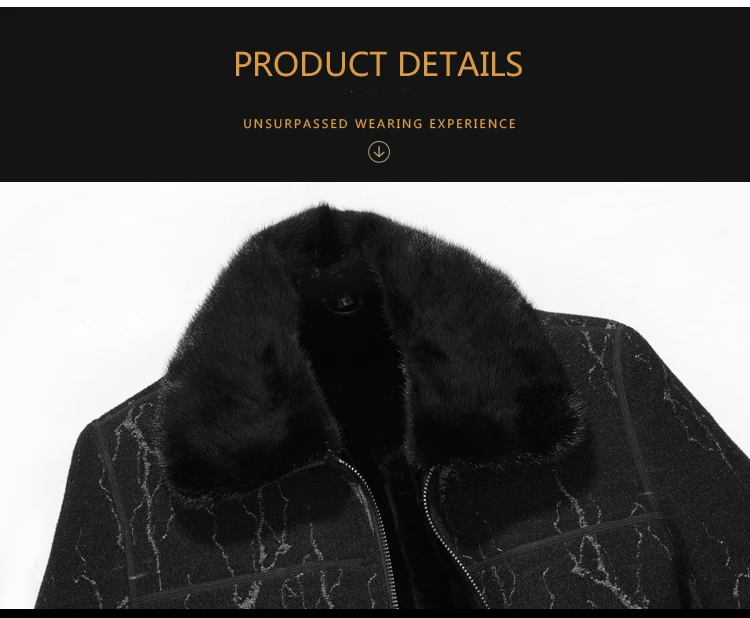 winter jackets men thicken woolen coat long outwear male warm overcoats fur woolen mens clothing