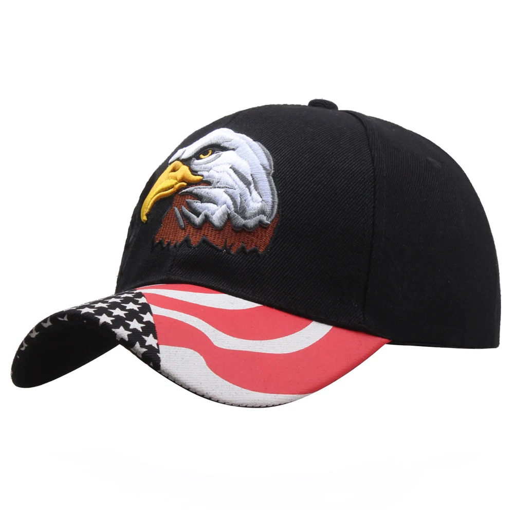 Eagle Embroidery Baseball Cap USA Flag Sports Snapback New Fashion Men Women Bones Tongue Trucker Dad Hats Casquette EP0049 (4)