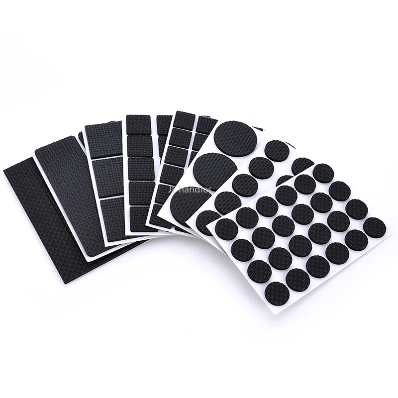 1-24PCS Self Adhesive Furniture Leg Feet Rug Felt Pads Anti Slip Mat Bumper Damper For Chair Table Protector Hardware