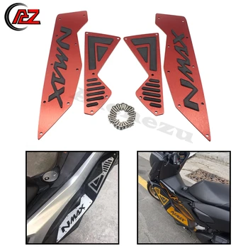 

ACZ Motorcycle CNC Aluminum Front & Rear Footboard Steps Foot Plate Footrest Pedal For YAMAHA N-MAX 155 NMAX 155 2015-2017
