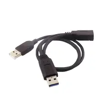 1 шт. USB 3,0 A Женский к USB 2,0 A и USB 3,0 A штекер зарядки данных Y сплиттер женский кабель со штыревым разъемом 35 см