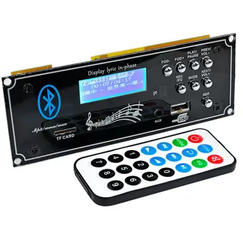 

LEORY Car bluetooth Audio Decoder Board MP3 Player Decoding Module with USB Aux DIY for Amplifiers Board Home Theater