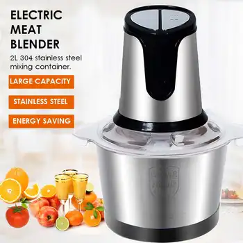 

2L Capacity Slicer Mincer Meat Grinder Stainless steel Electric Chopper Meat Grinder Mincer Food Processor Slicer