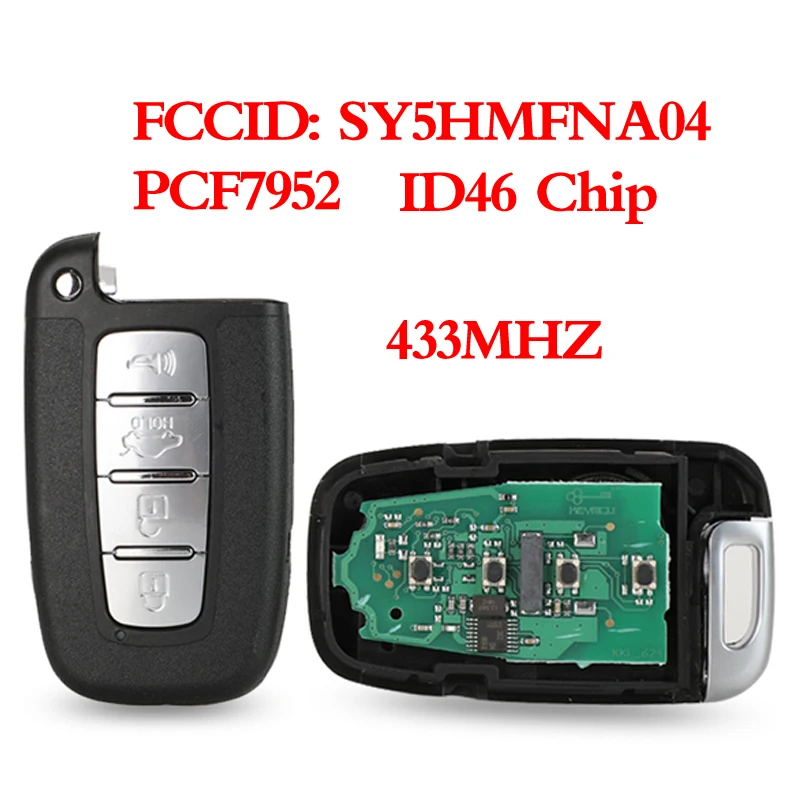Jingyuqin дистанционный ключ 433 МГц ID46 для Kia Rio Forte Soul Borrego Sorento Optima hyundai I30 IX35 Sonata Genesis Equus Veloster