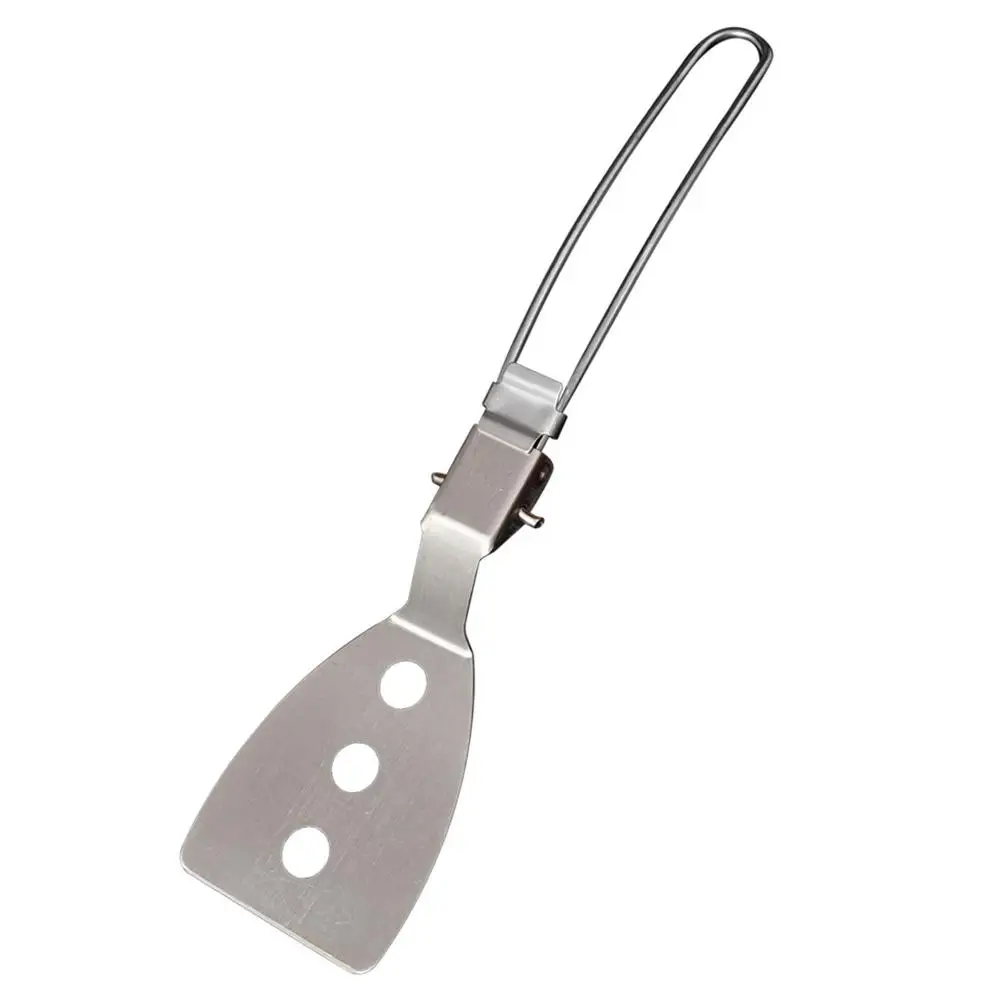 Foldable Stainless Steel Outdoor Picnic Cookware Spatula Cooking Shovels CB 