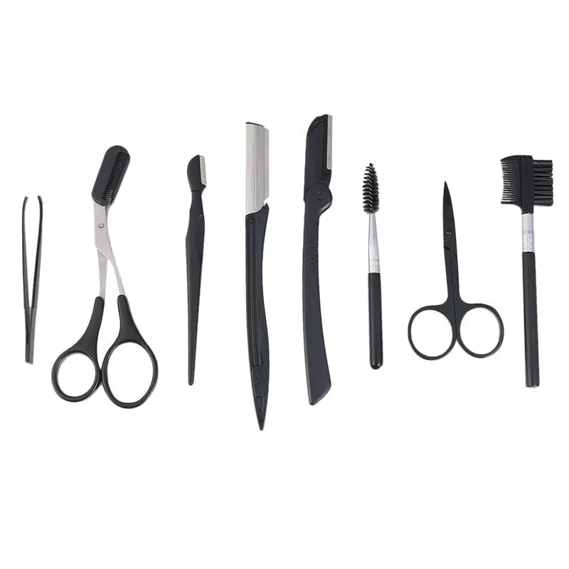 

1 Set Eyebrow Tools Set Chic Simple Small Eyebrow Beauty Tool Kit Eyebrow Beauty Supplies Trimming Tool for Women Female Ladies
