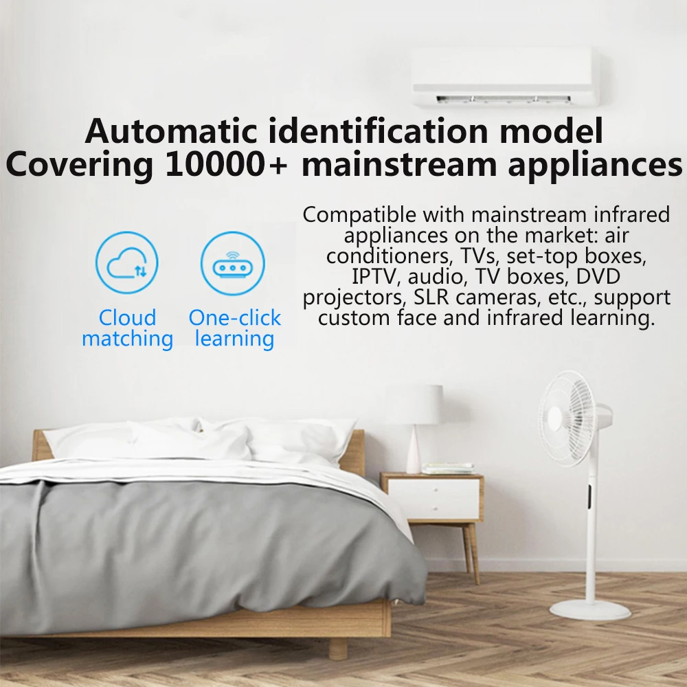 Smart Home Remote Controller TV Universal IR Wireless Voice Alexa Google Home 14m Smart Remote One Key APP Control Switch