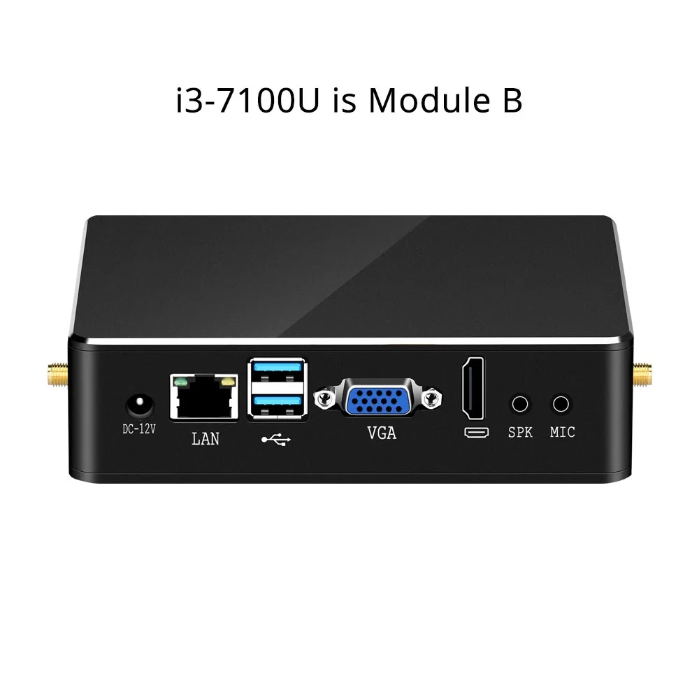 Кулер для ПК Intel Core i7 6567U 7500U i3 7100U i5 7200U 4K HD Graphics 620 HDMI WiFi|mini pc windows 10|mini windowspc |