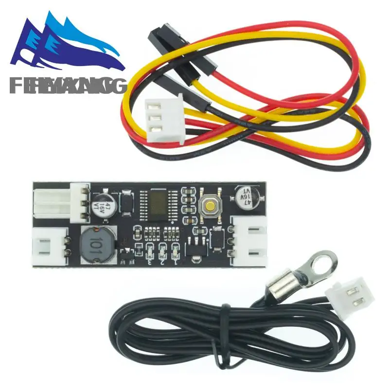 Einzelne 12 V 0,8 A DC PWM 2-3 Draht Lüfter Temperaturregelung Geschwindigkeitsregler Chassis Computer Rauschunterdrückung Modul NTC B 50 K 3950 – Detail 8