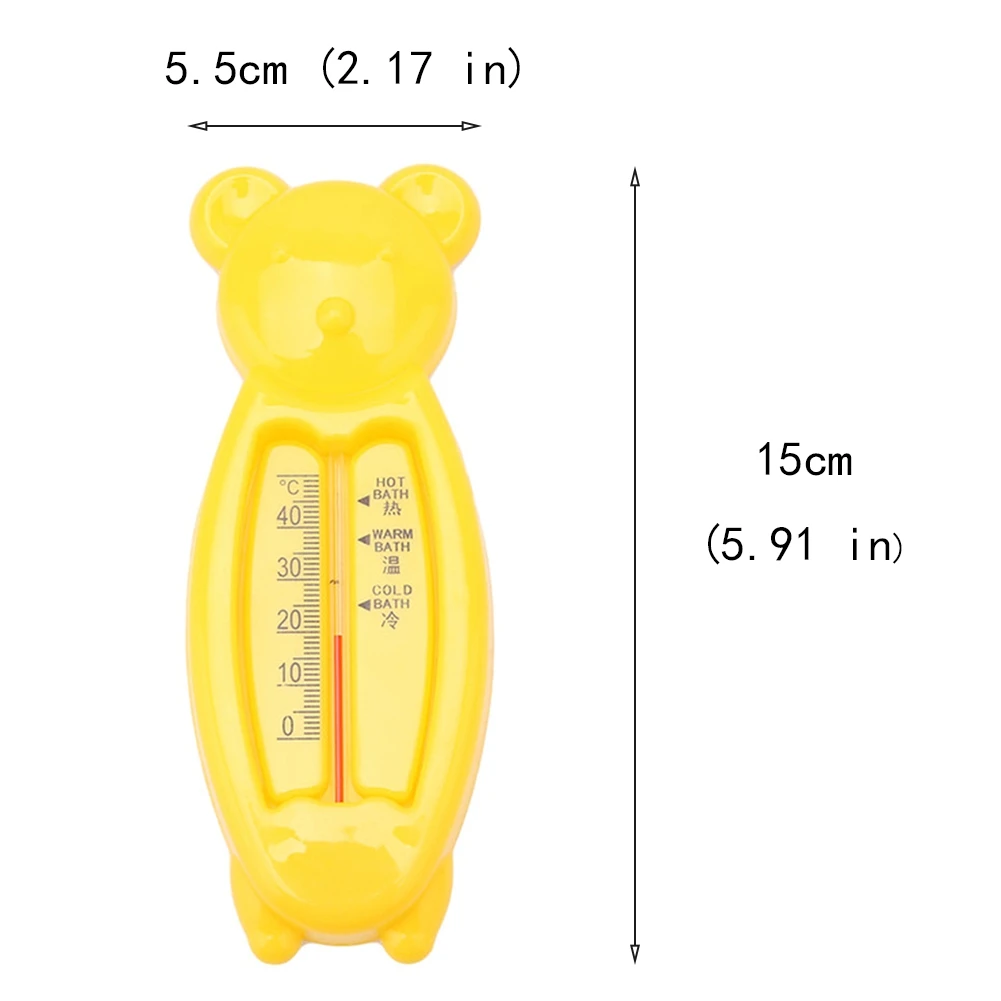 Мультфильм плавающий прекрасный медведь Детский термометр для воды, дети термометр для ванны игрушка, пластиковая Ванна датчик воды термометр