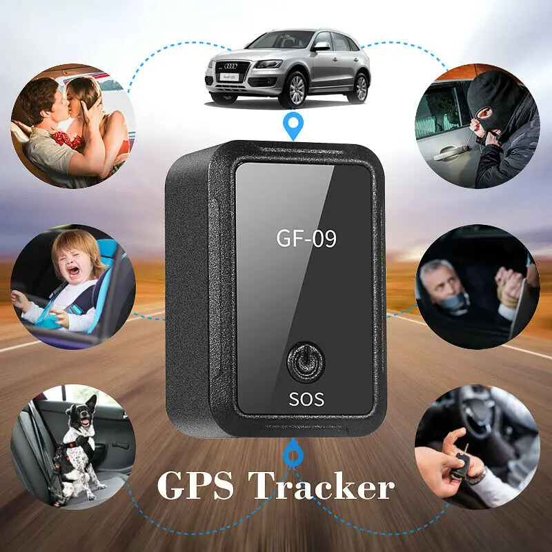 GF-09 мини gps трекер приложение управление противоугонное устройство Автомобильный детский локатор Магнитный диктофон для автомобиля