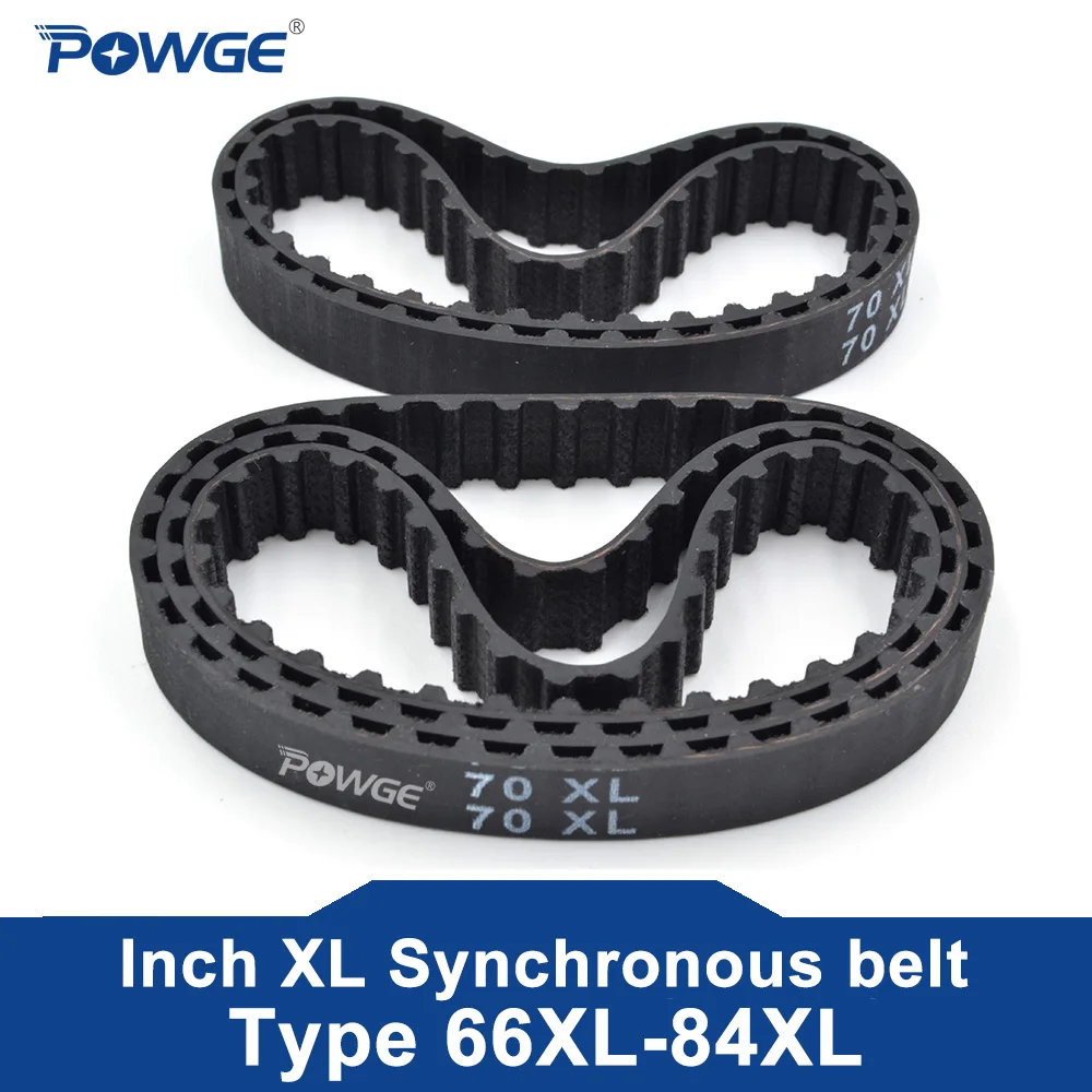 5-Pack XL Timing Belts - Choose From 66XL To 84XL, 5.08mm Pitch, Widths 6.4mm To 12.7mm, Neoprene With Fiberglass Core