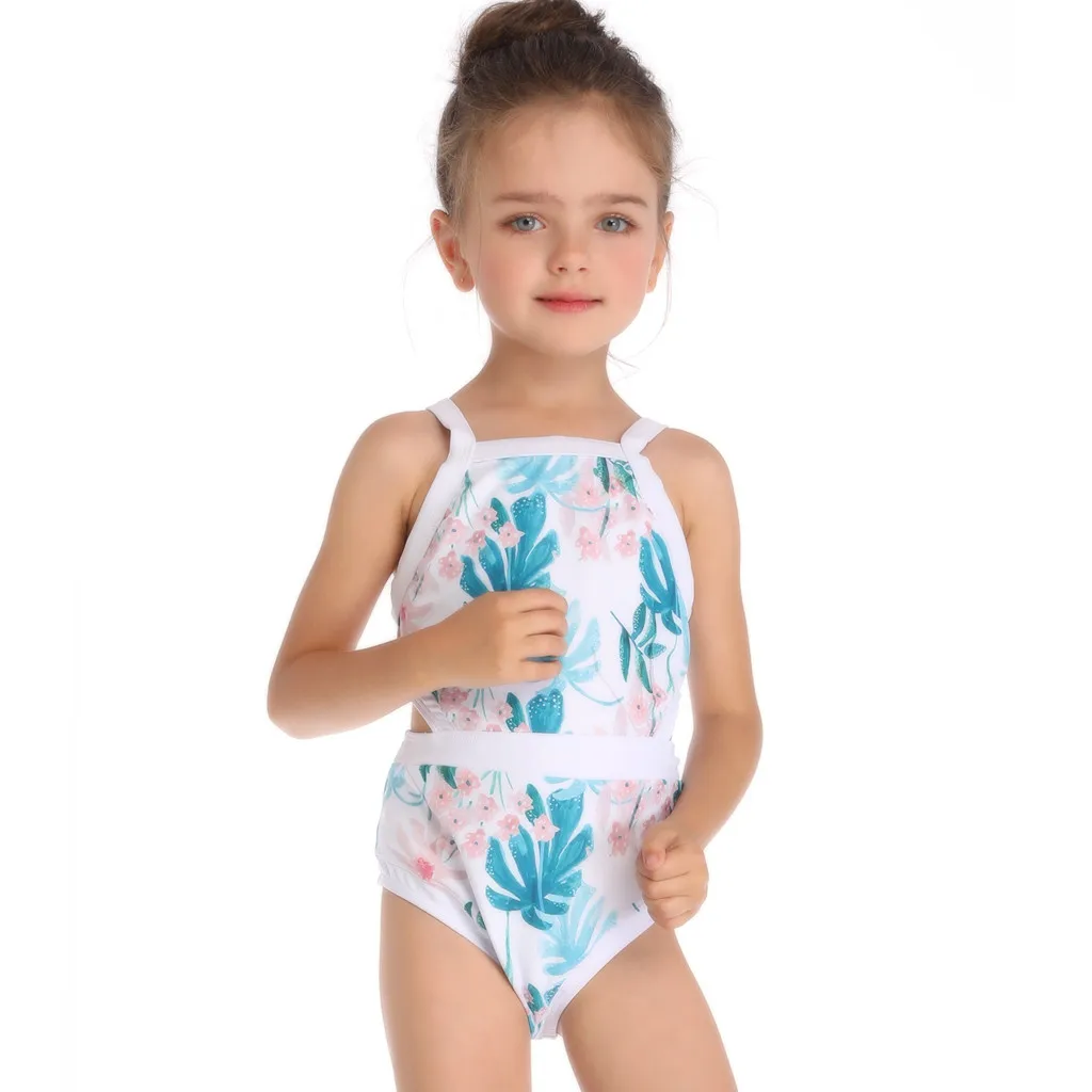 

Kids Baby Girls Swimwear Mother And Daughter Print One Piece Swimsuit Matching Swimsuit Clothing Hot Sale Summer L1203
