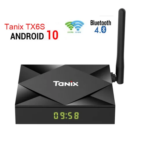 ТВ приставка Tanix TX6S Android 10 0 H616 4 ГБ 32 ГБ/64 Гб Смарт медиаплеер двойной WiFi Bluetooth