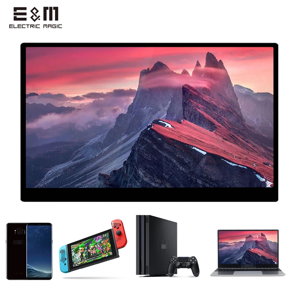 lower price  15.6 inch 4K IPS HDR LCD Touch Monitor for Raspberry Pi 4 Xbox Portable Games Screen Type C NS Swit