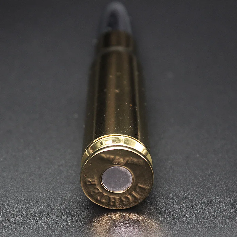 New Gold Tip Laser Infrared Open Flame Bullet Lighter Creative Military Model Warhead Inflatable Lighter