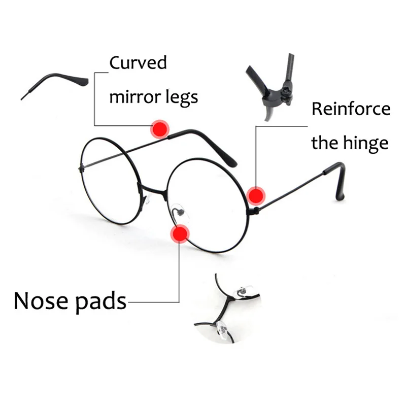 Модные Винтажные Очки с прозрачными линзами женские очки в стиле гик для