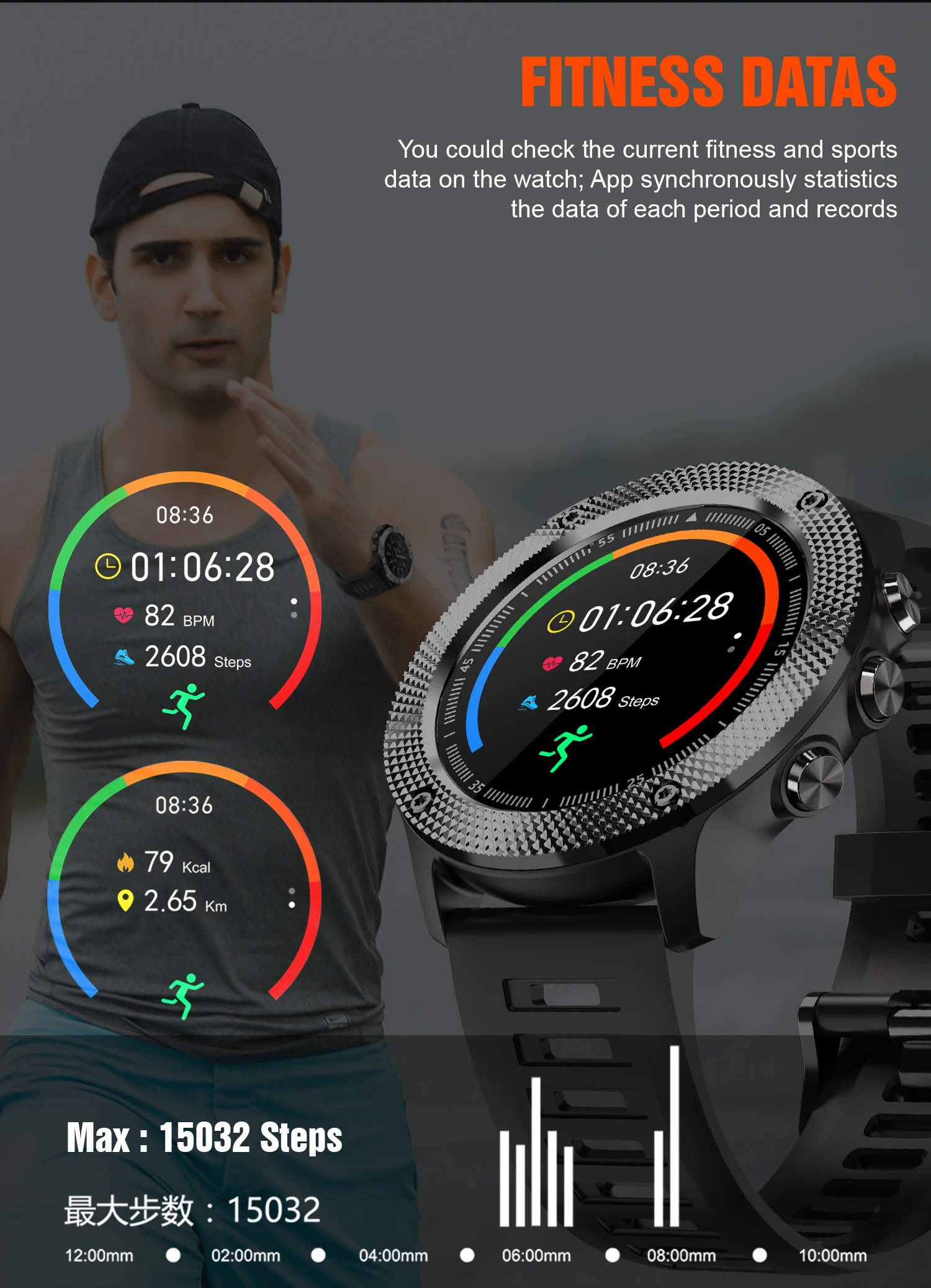 STrollAR Men Smartwatches 2021 30M Waterproof 12 Sport modes Fitness Tracker Clock Smart Watch for Android IOS Xiaomi Huawei