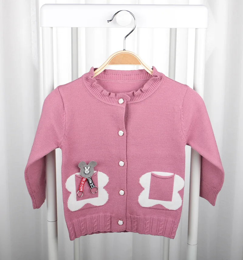 

Xiaolin Tiger GIRL'S Cardigan Sweater Spring And Autumn Female Baby Sweater Children Infant Korean-style Coat 1-3 Years Old Fash