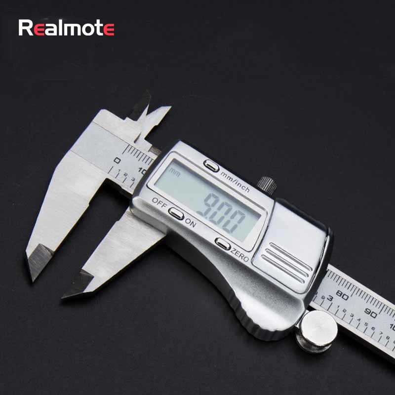 

Realmote 150mm 6 Digital Caliper Stainless Steel Electronic Measurement Instruments Vernier Gauge Measuring Tools